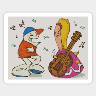 dance dance homestar & marzipan Sticker